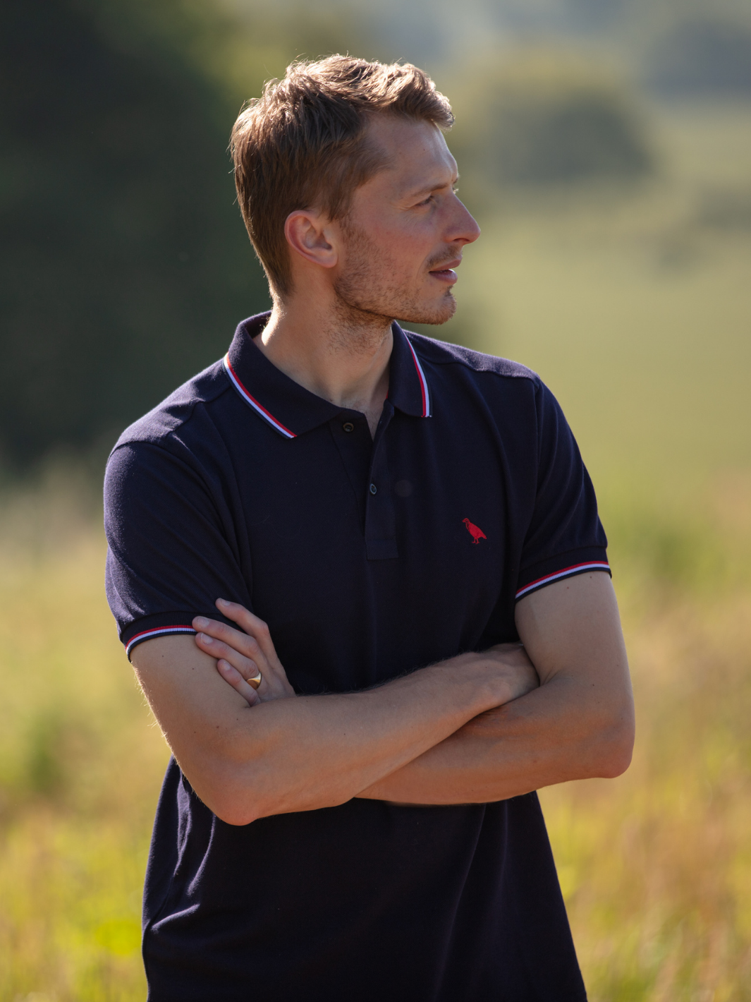 Men's Tipped Cotton Piqué Polo Shirt, crafted from 100% cotton with a textured piqué weave for comfort and breathability. A timeless and versatile piece for any casual wardrobe.