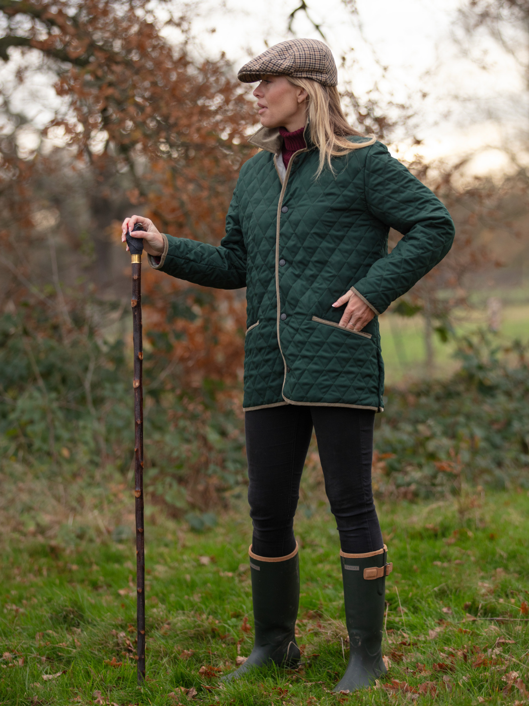 Unisex Paddock Quilt Jacket In Forest Green – John Partridge & Co