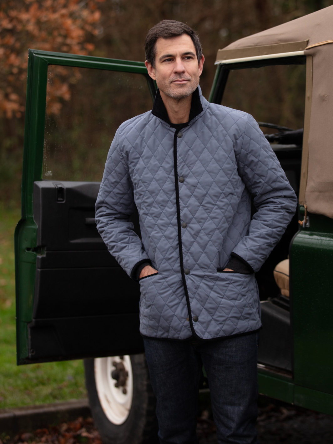 Unisex Paddock Quilt Jacket In Grey – John Partridge & Co Unisex Paddock Quilt Jacket In Grey – John Partridge & Co