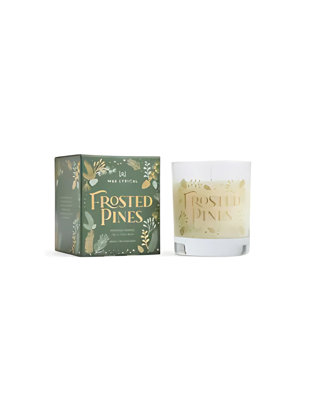 Wax Lyrical Frosted Pines Candle in Festive Gift Box – Cinnamon, Pine, Moss, Vanilla & Amber – 42 Hour Burn