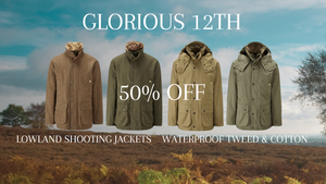 Glorious 12th 50% Off Waterproof Tweed Cotton Shooting Jackets