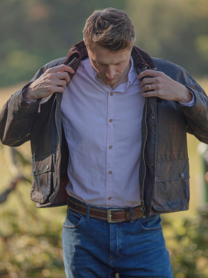 Landowner Short Wax Jacket in Hunter Check – John Partridge & Co