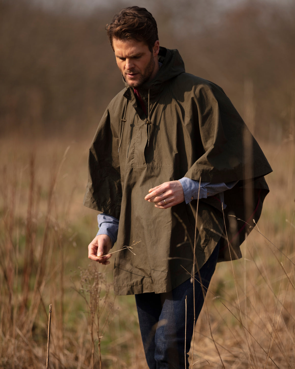 Derby Unisex Dry Wax Cape - Khaki