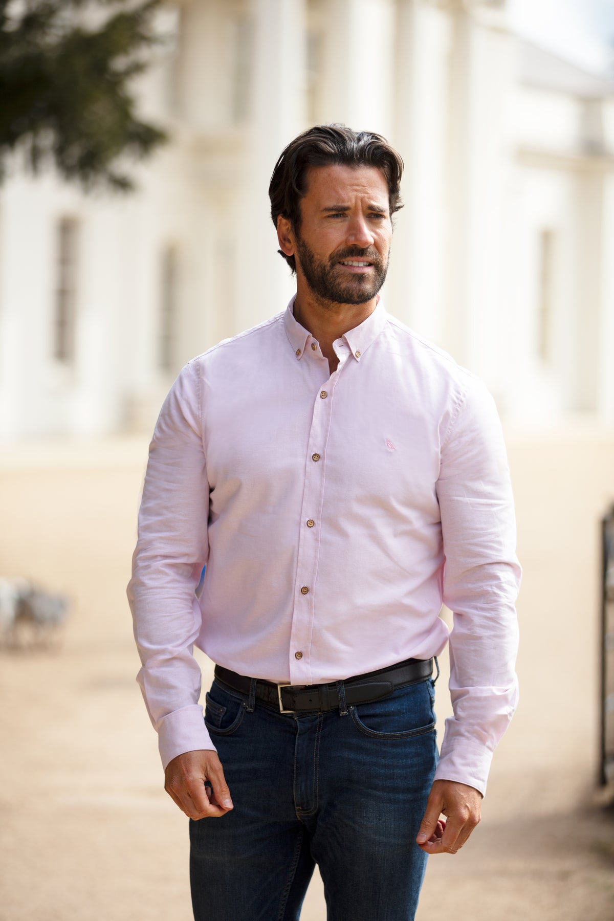 Ridware Chambray Shirt - Light Pink - John Partridge & Co