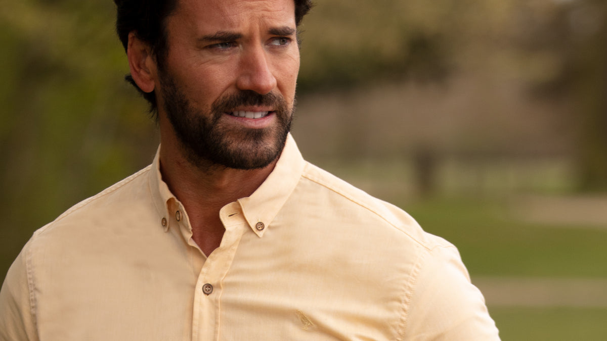 Ridware Chambray Shirt - Yellow - John Partridge & Co
