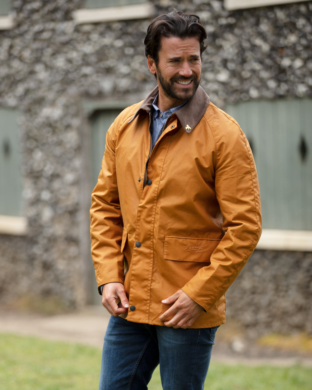 Waxed Shirt Jacket Quilted Wax Jacket Men's Landowner Bold