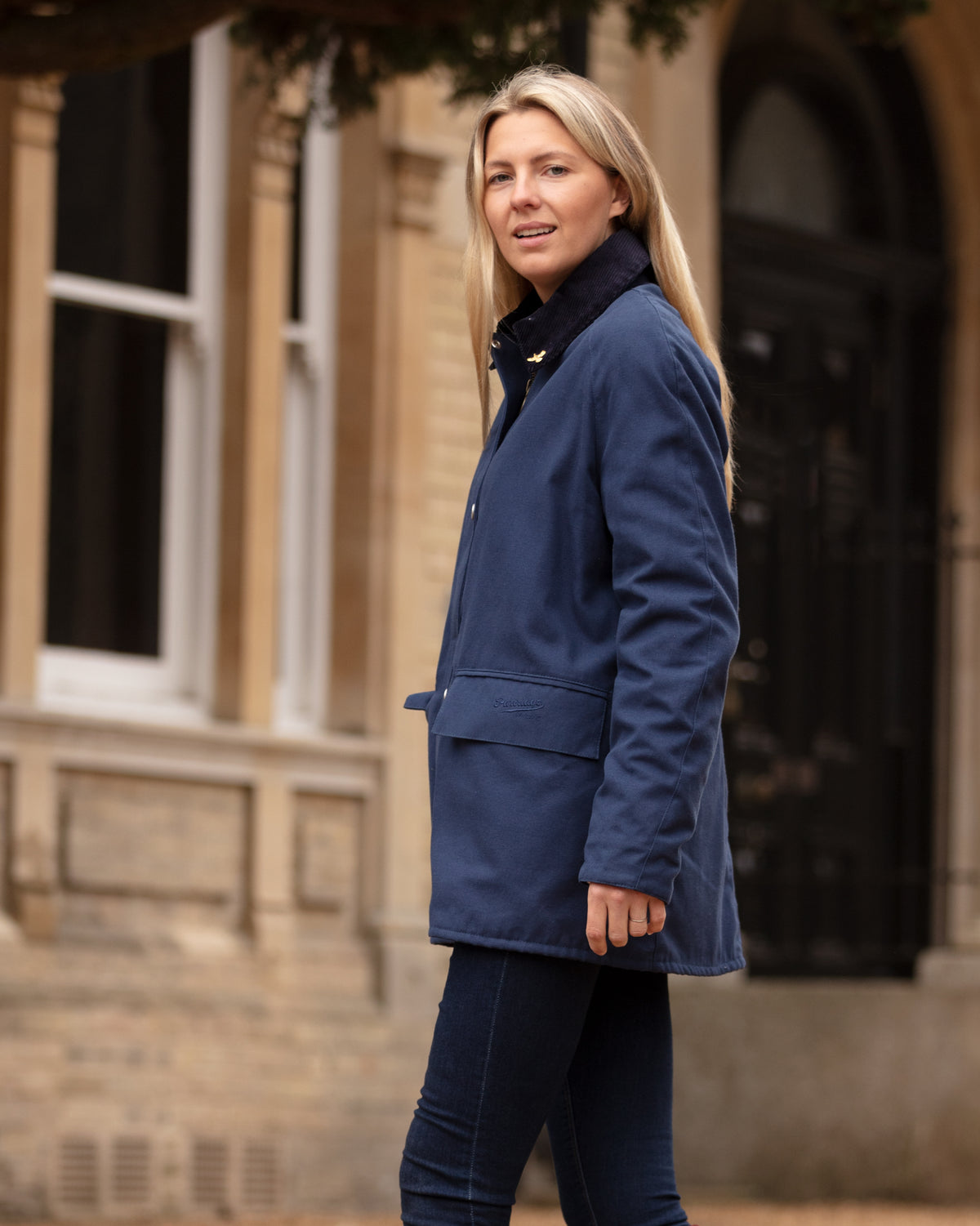 Ladies Landowner Casual Walking Jacket - Navy - John Partridge & Co