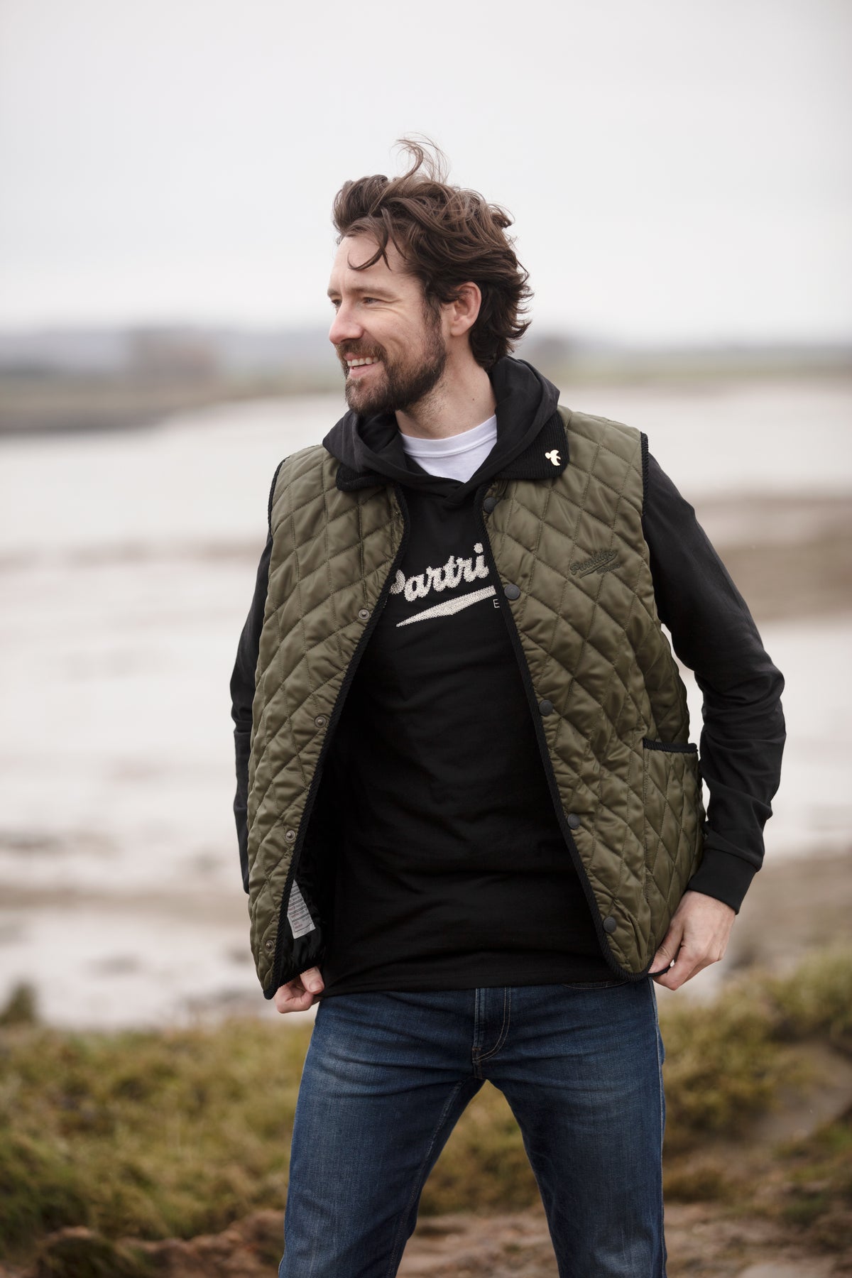 Hooded Sweatshirt - Black - John Partridge & Co