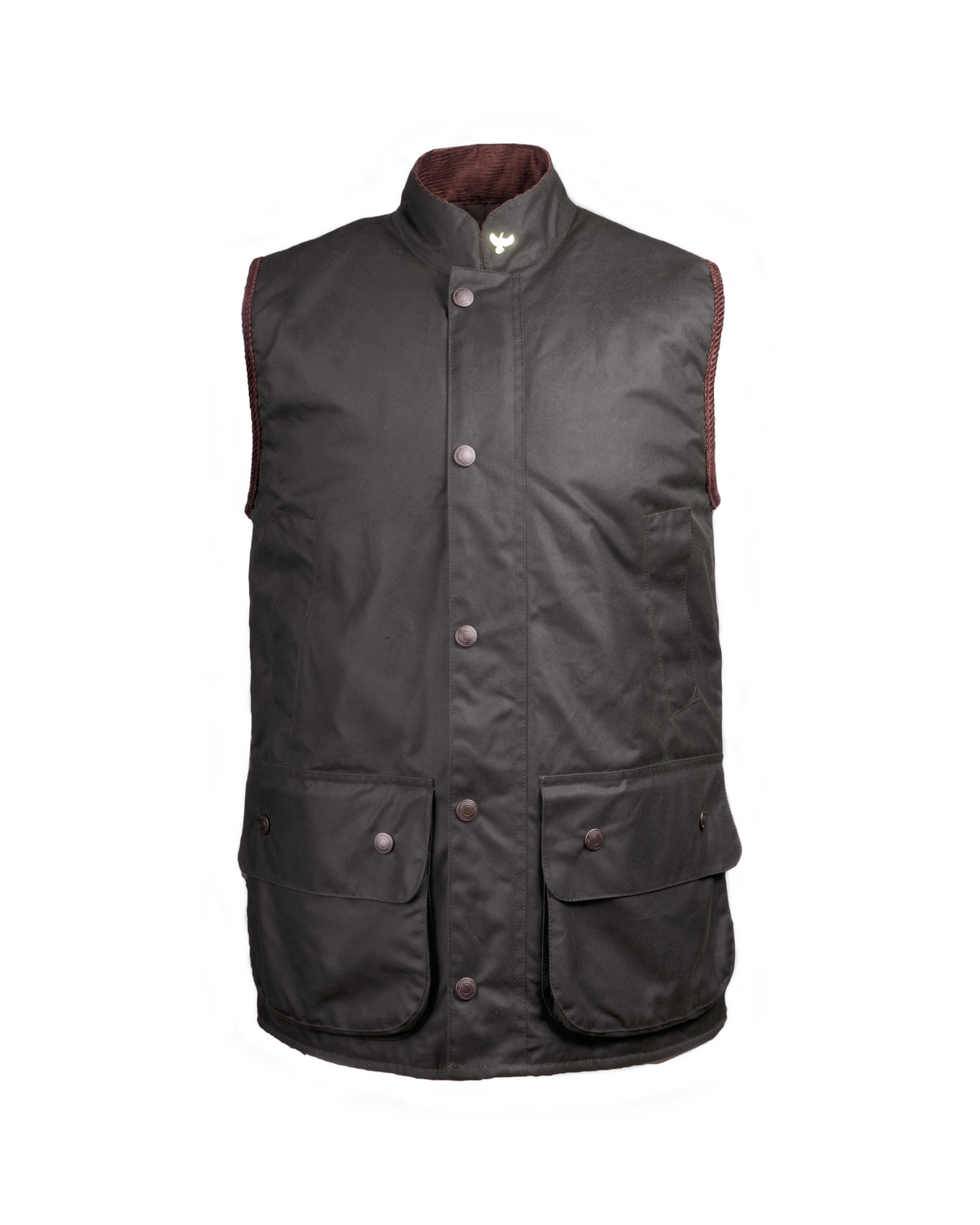 Oakland Wax Gilet - Sage | John Partridge