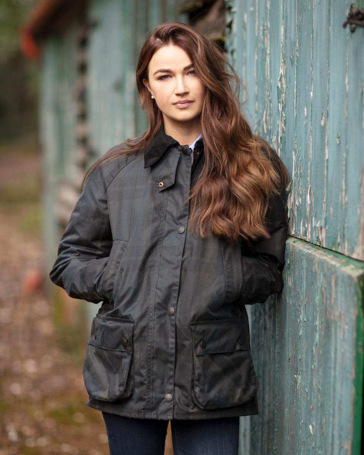 Ladies Check Wax Jacket - England 