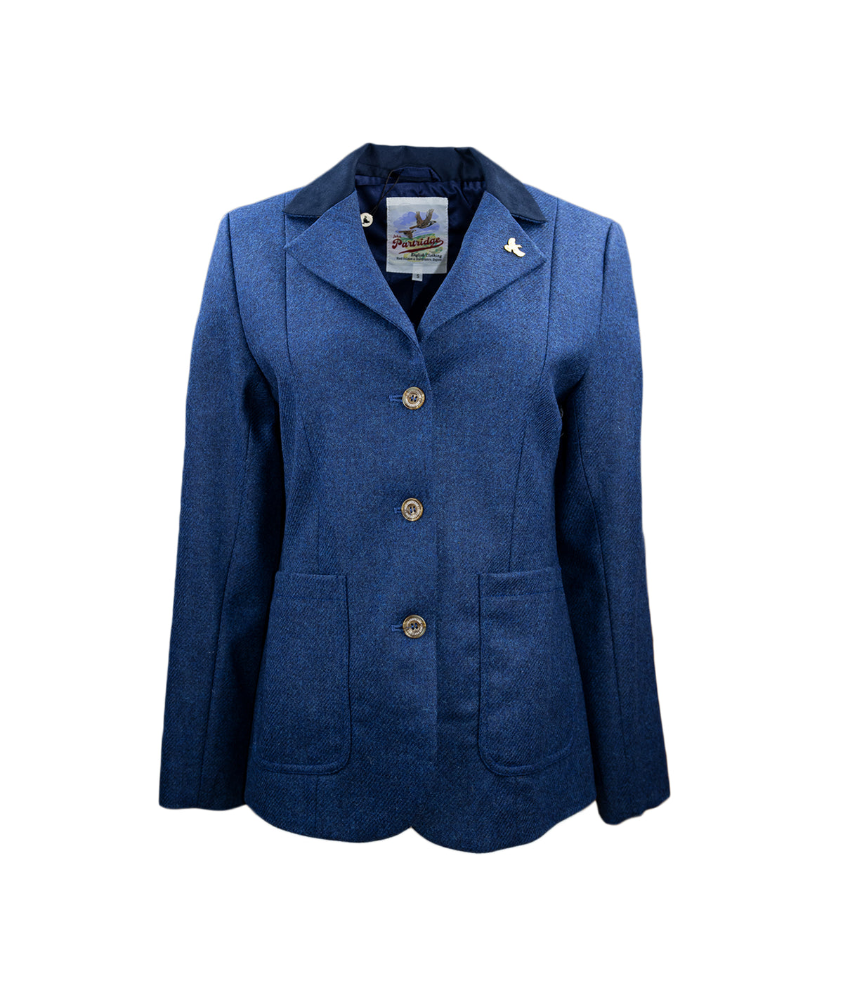 Arena Tweed Blazer - Navy Blue - John Partridge & Co