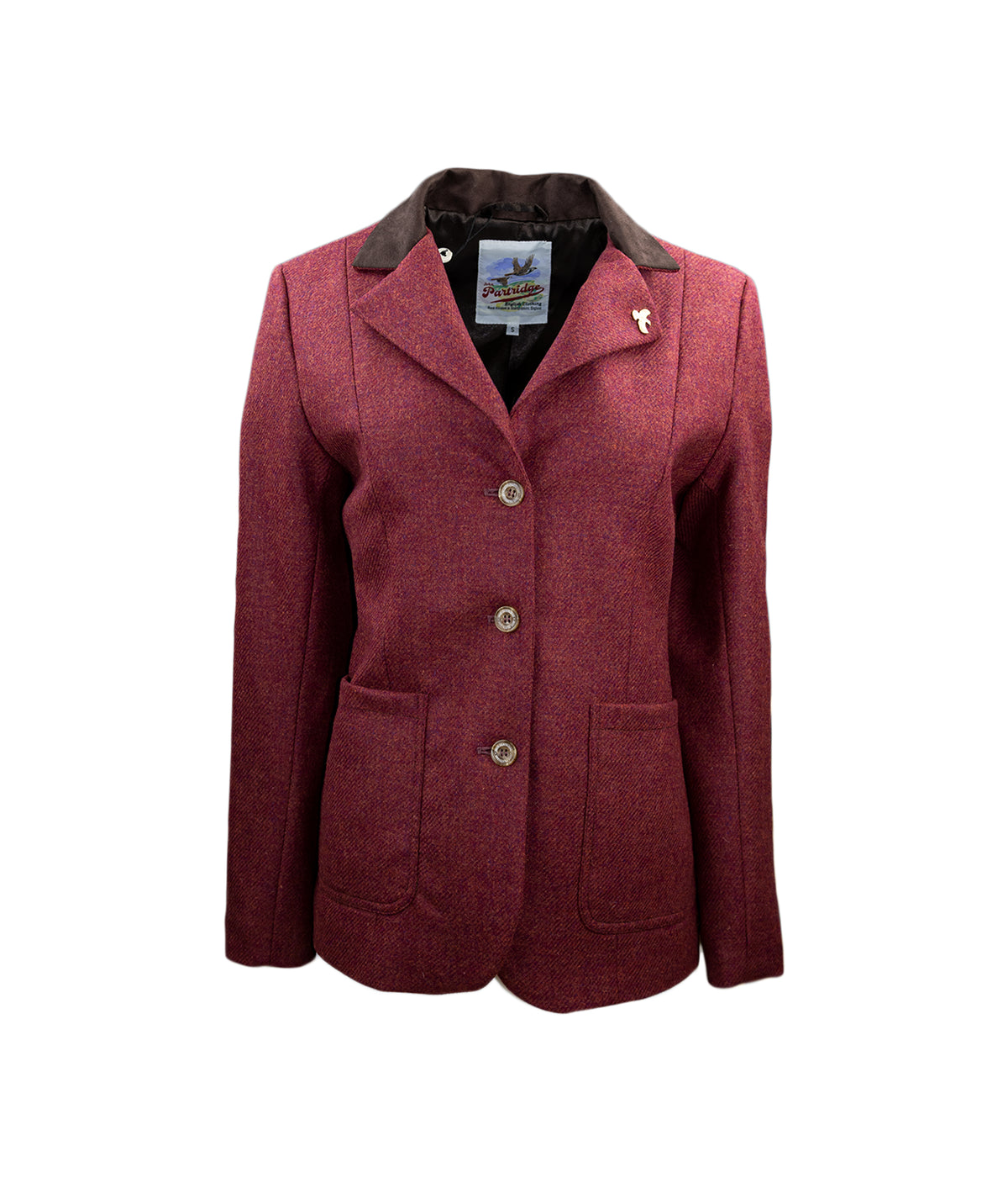 Arena Tweed Blazer - Jalapeno Red - John Partridge & Co