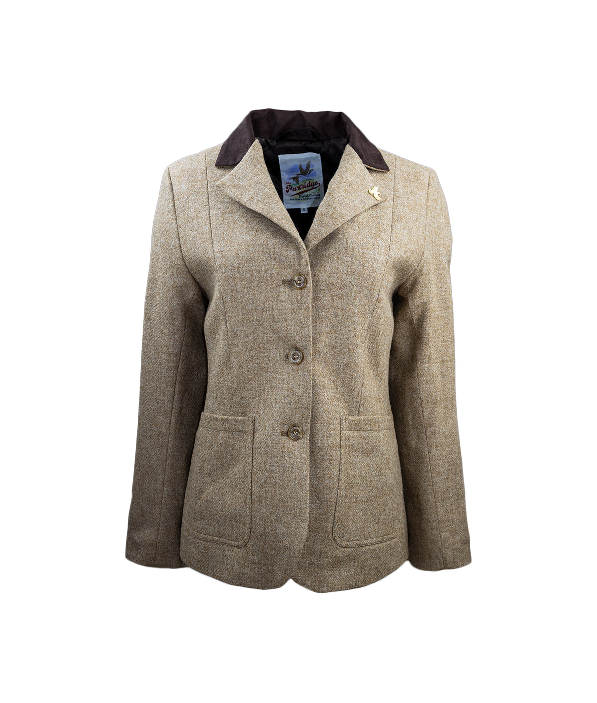 Arena Tweed Blazer - Stone - John Partridge & Co