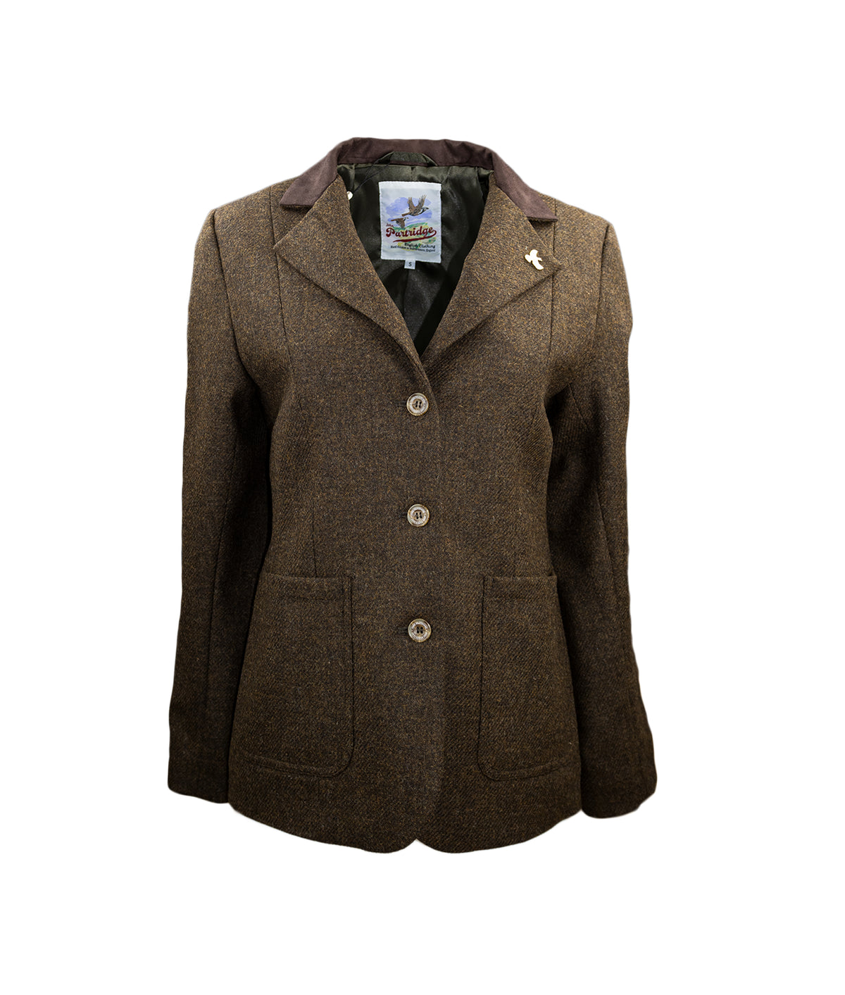 Arena Tweed Blazer - Brown - John Partridge & Co