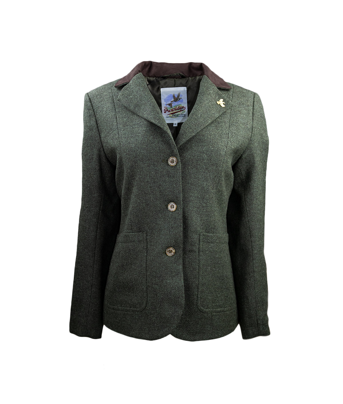 Arena Tweed Blazer - Loden Green - John Partridge & Co