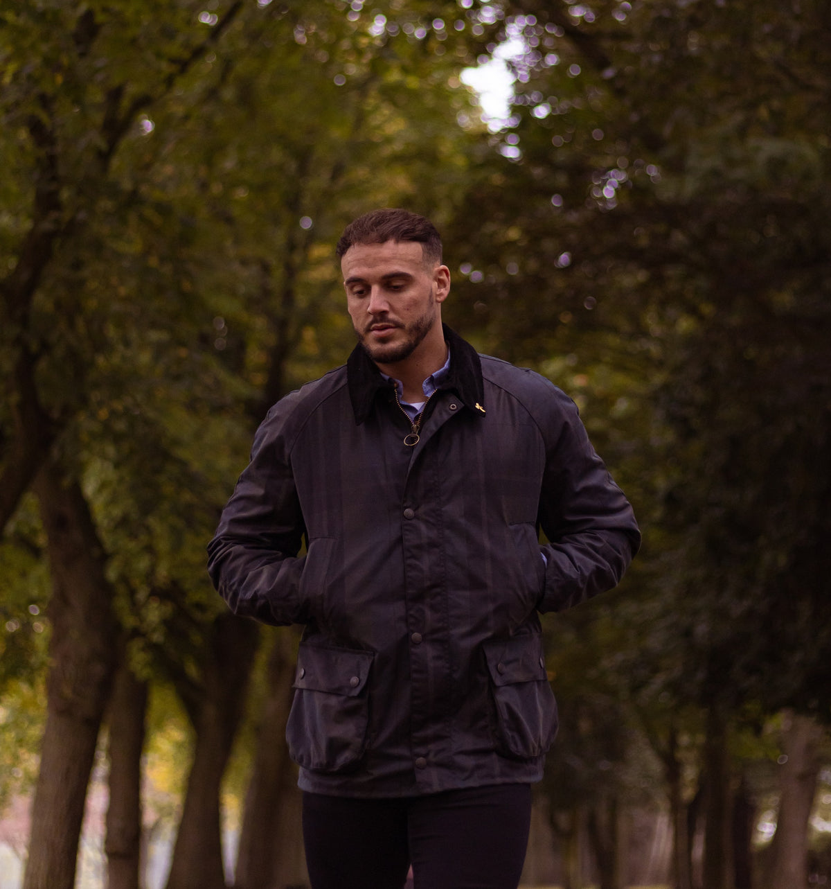 Landowner Wax Walking Jacket - Dundee Check - John Partridge & Co