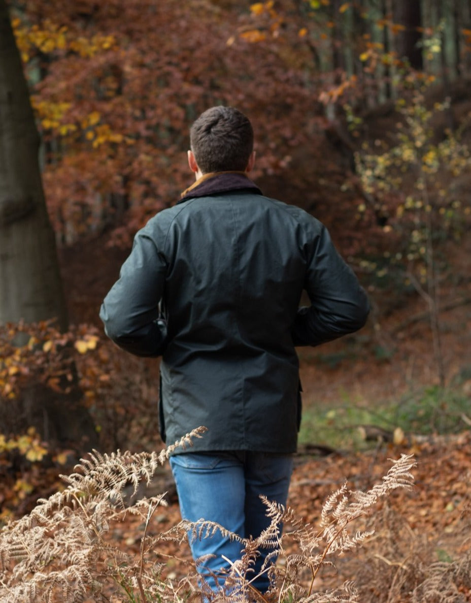 Landowner Wax Walking Jacket - Sage - John Partridge & Co