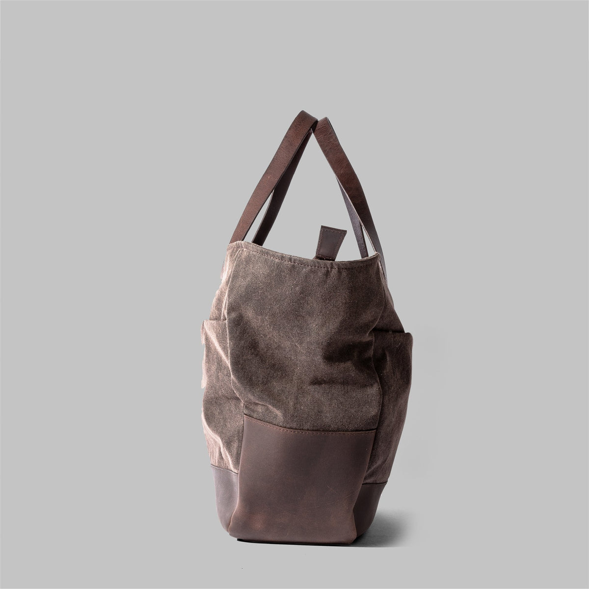Appdale Large Waxed Cotton Brown Tote Bag - John Partridge & Co