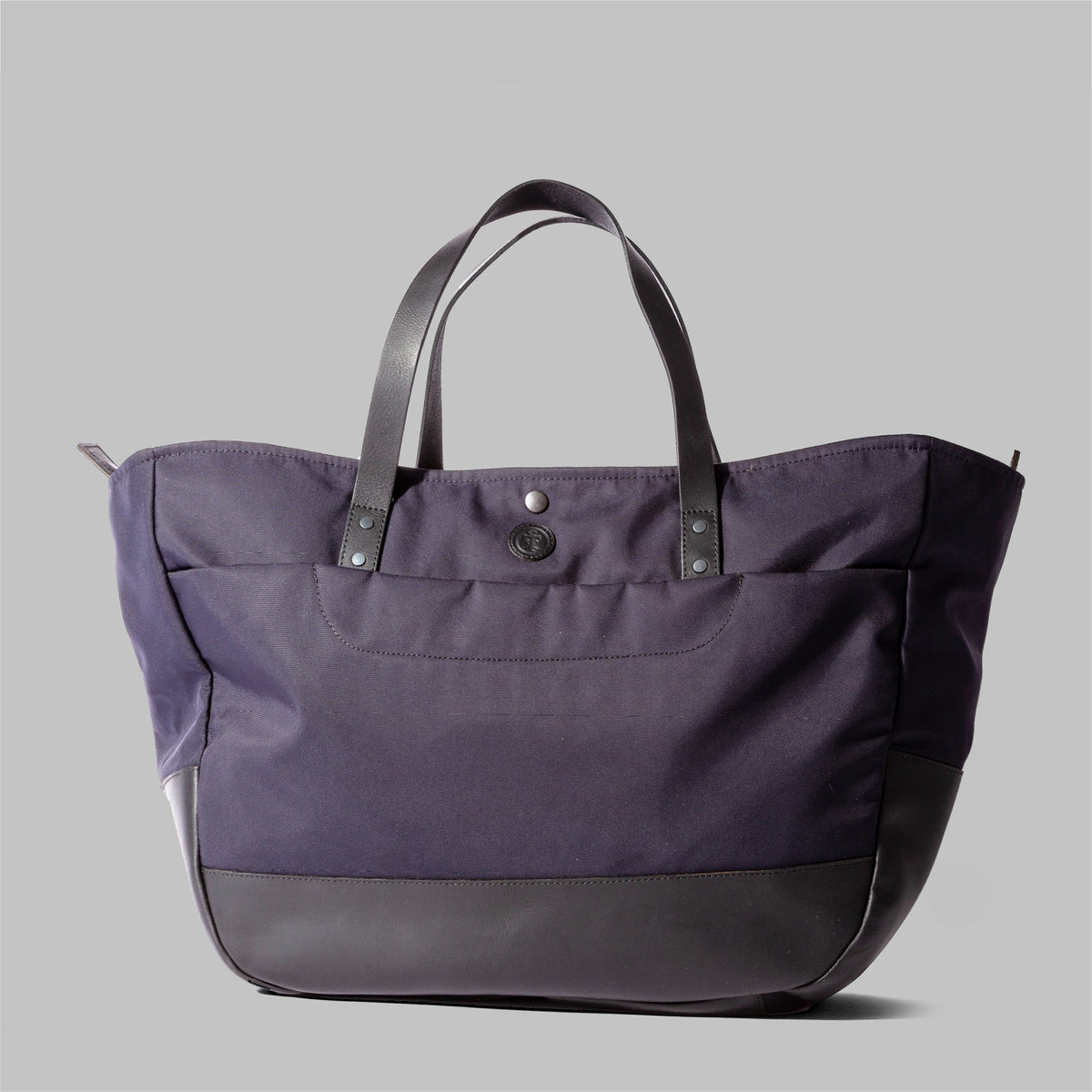 Appdale Large Navy Nylon & Leather Tote Bag - John Partridge & Co