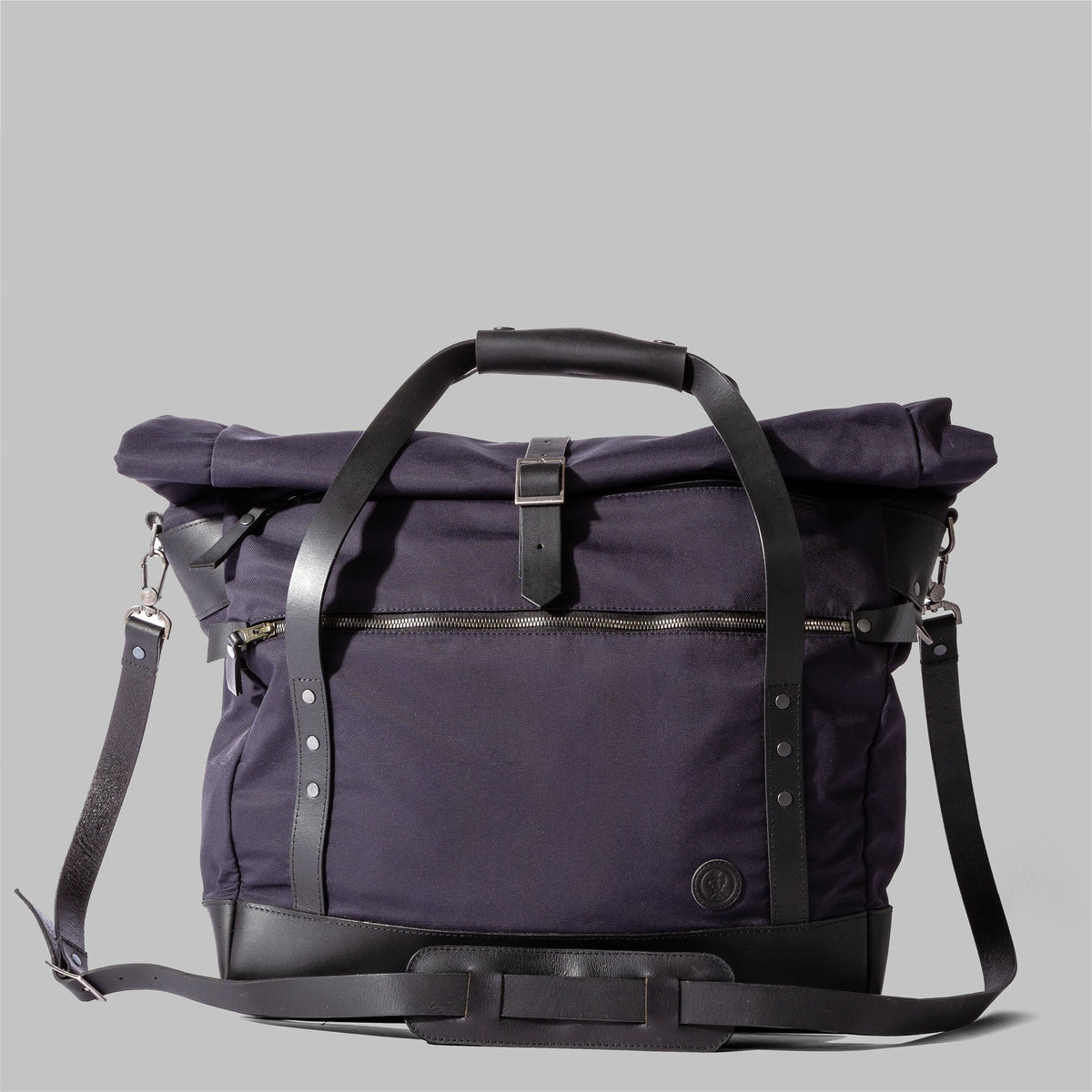 Croxden Navy Nylon Satchel - John Partridge & Co