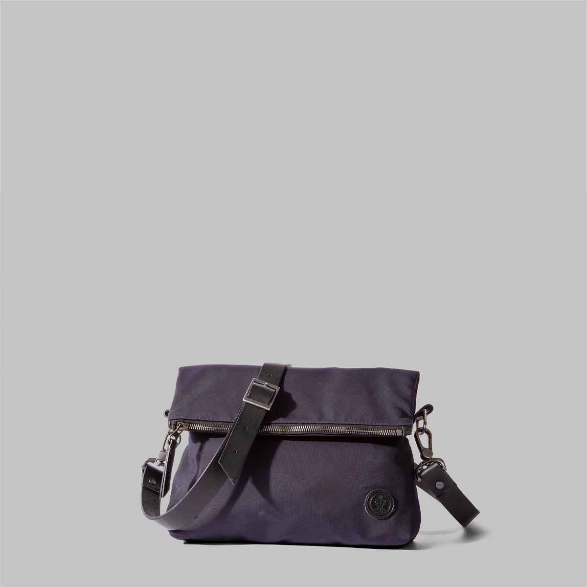 Ellesmere | Womens Navy Nylon & Leather Cross Body Bag | Thorndale