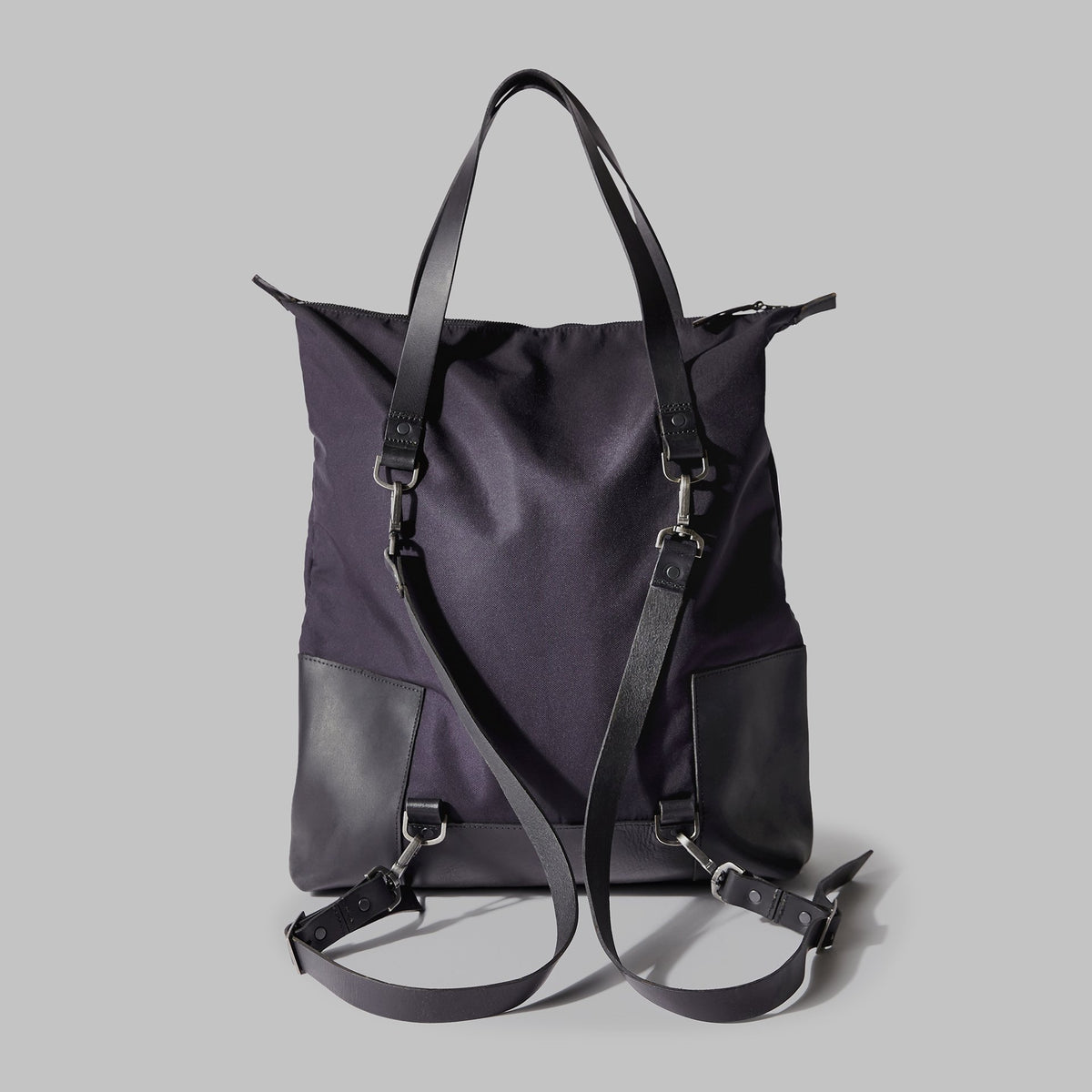 Drayton Navy Nylon Rucksack Tote - John Partridge & Co