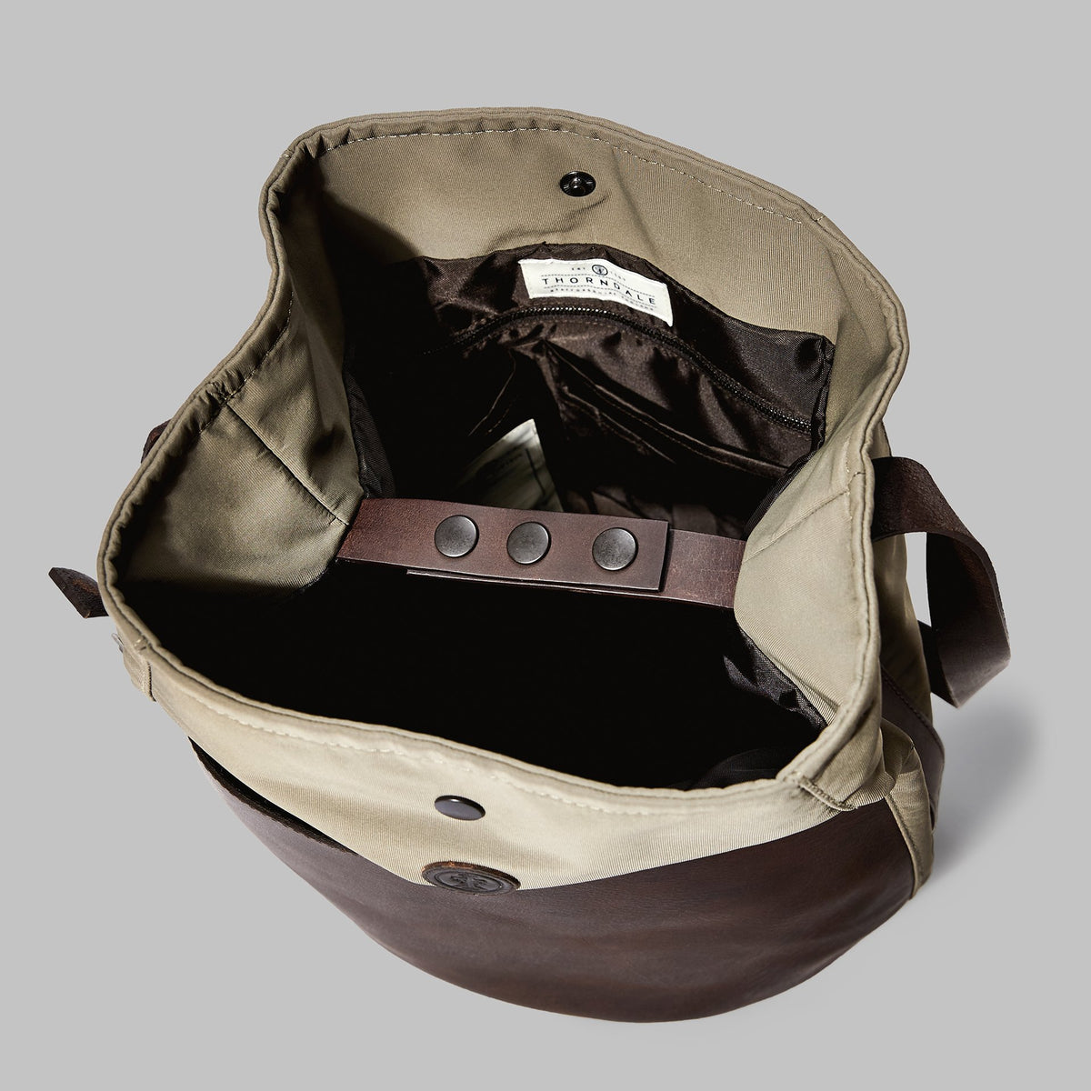 Moseley Beige Nylon Bucket Bag - John Partridge & Co