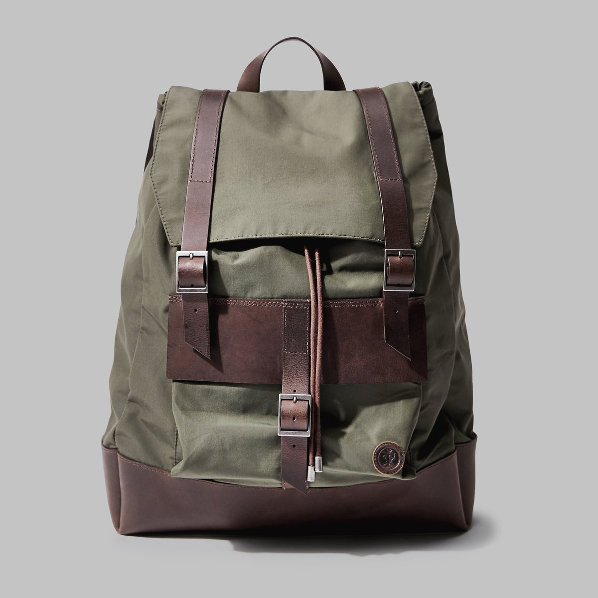 Kingsley Olive Nylon Rucksack - John Partridge & Co
