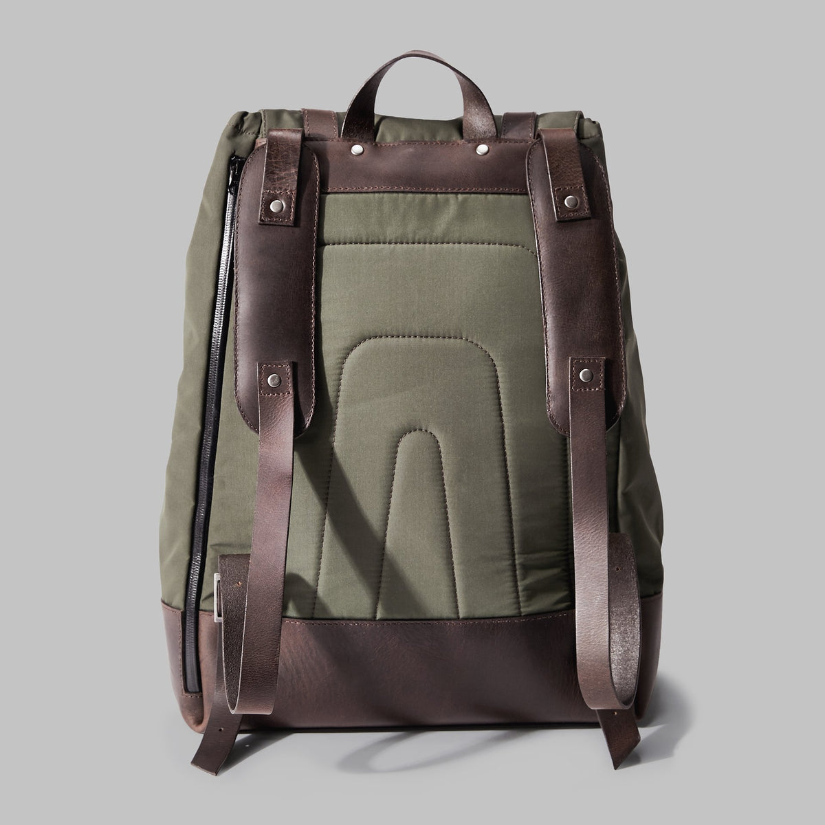 Kingsley Olive Nylon Rucksack - John Partridge & Co
