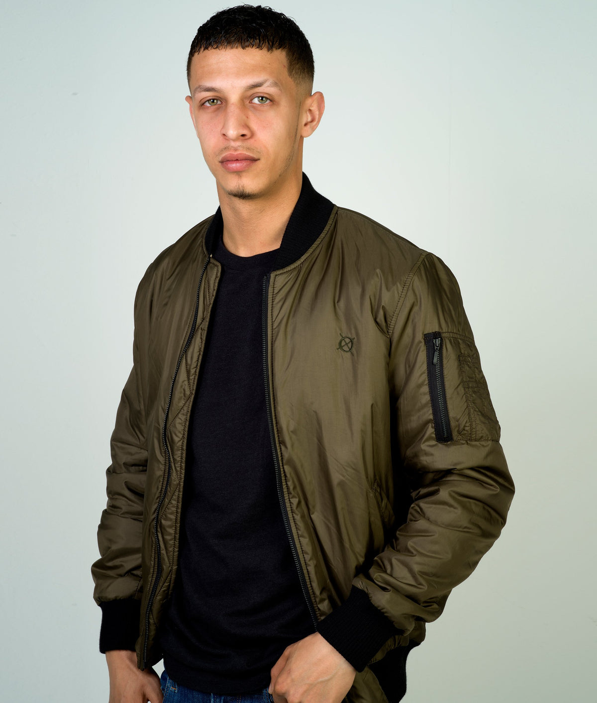 Fin Flight Bomber - Olive | By Cro'Jack - John Partridge & Co