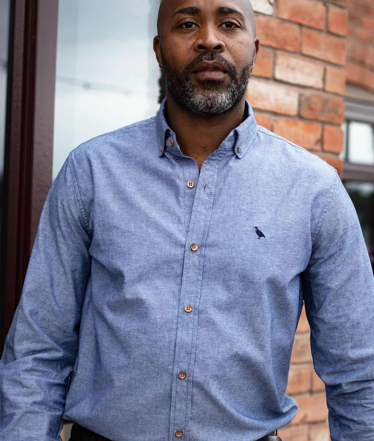 Ridware Chambray Shirt - Light Blue - John Partridge & Co