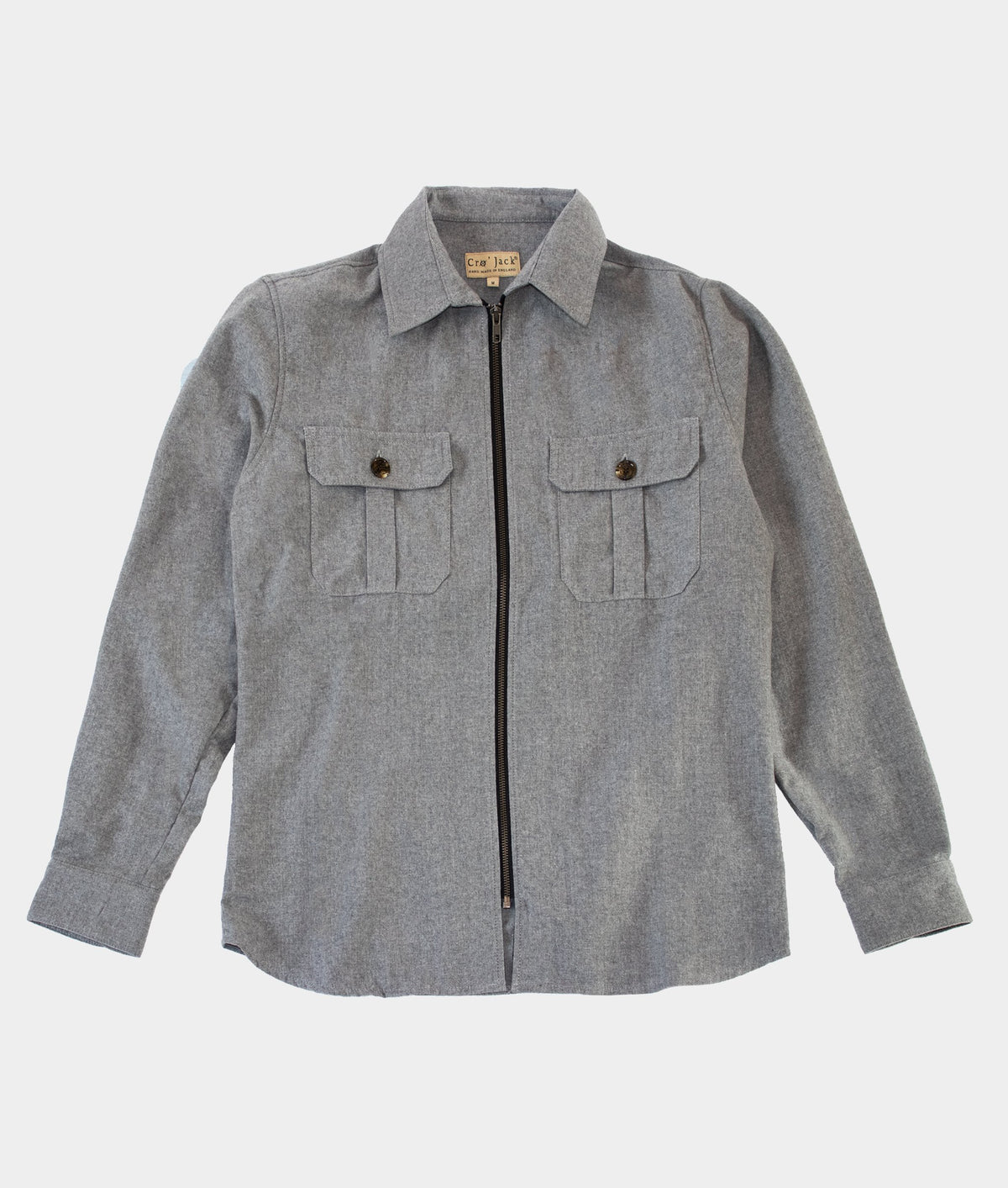 Hank Zip Shacket - Grey | By Cro'Jack - John Partridge & Co