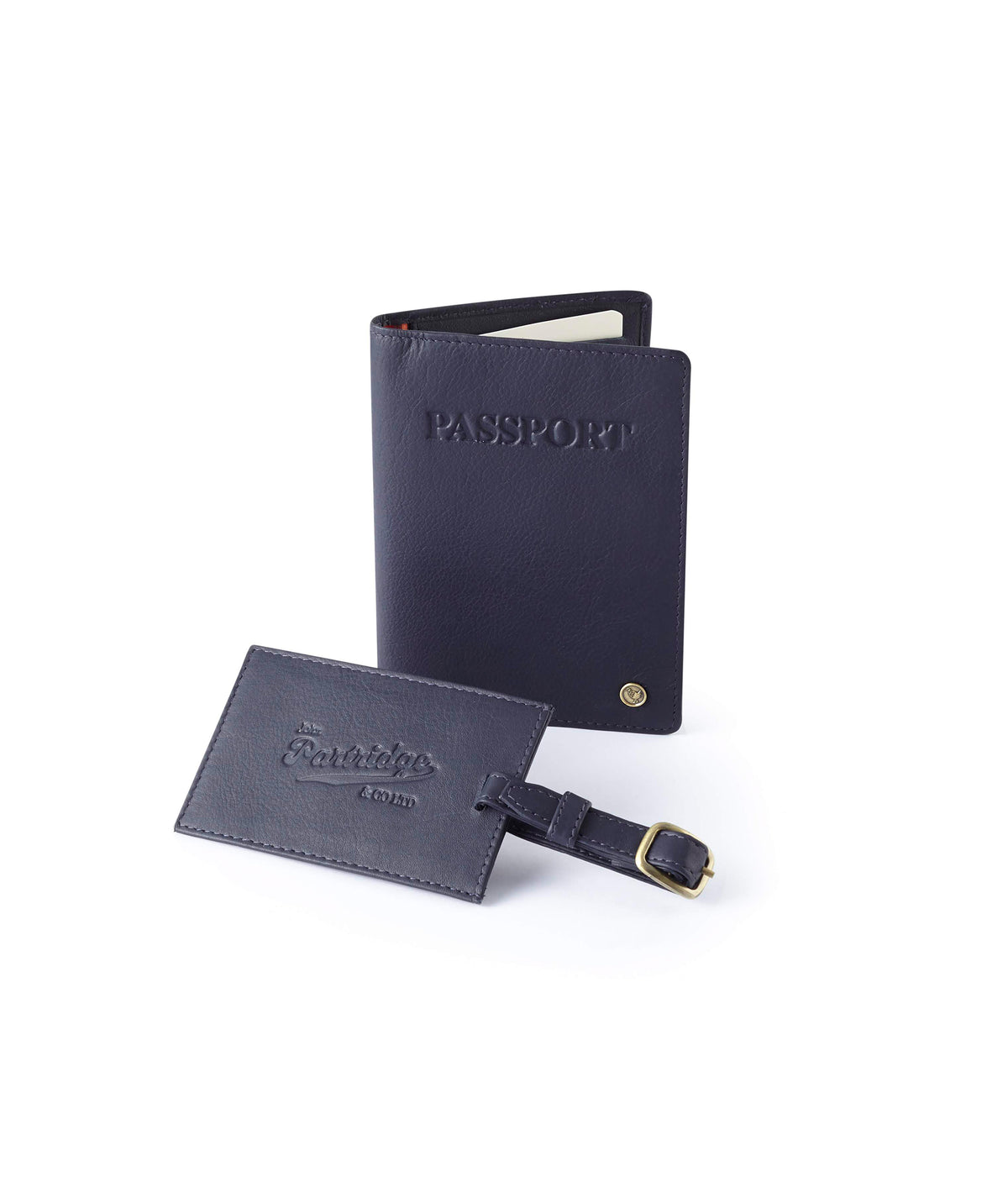 Travel Gift Sets - Classic Leather Navy - John Partridge & Co