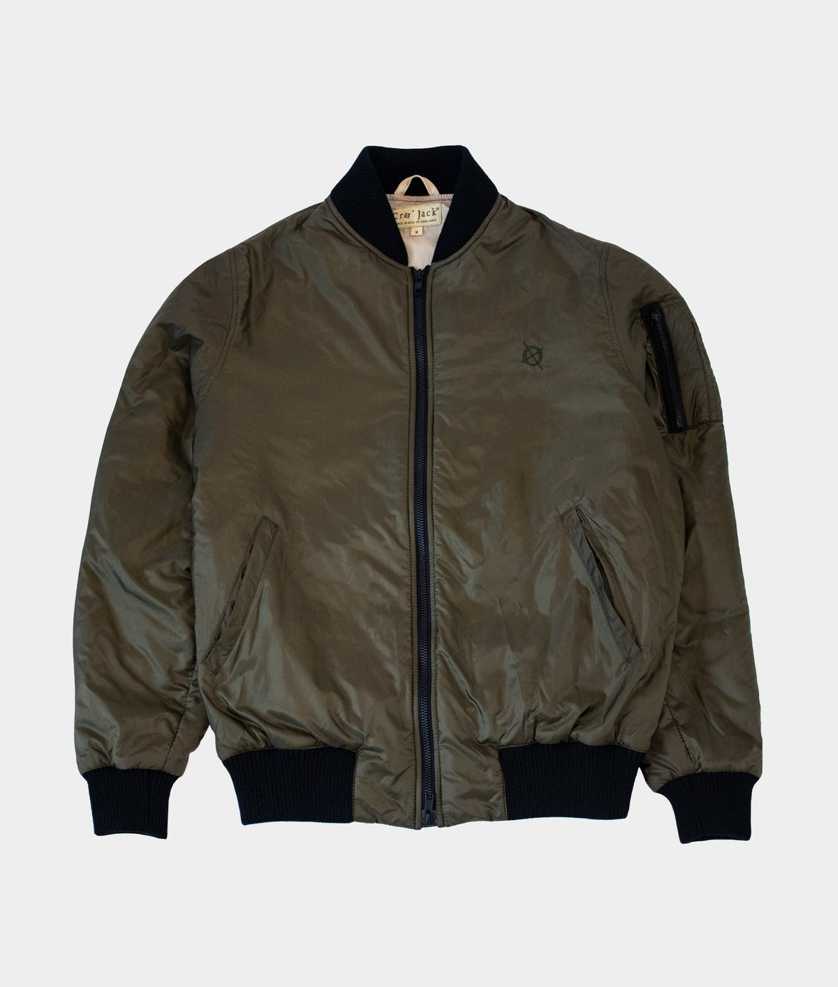 Fin Flight Bomber - Olive | By Cro'Jack - John Partridge & Co