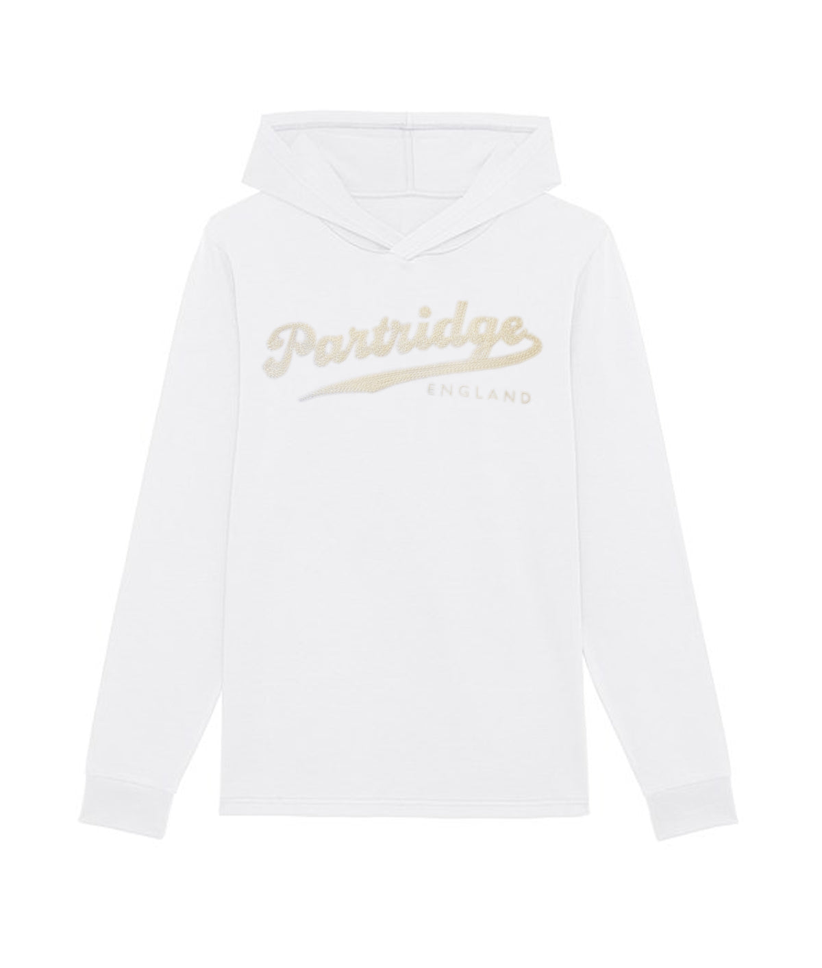 Hooded Sweatshirt - White - John Partridge & Co
